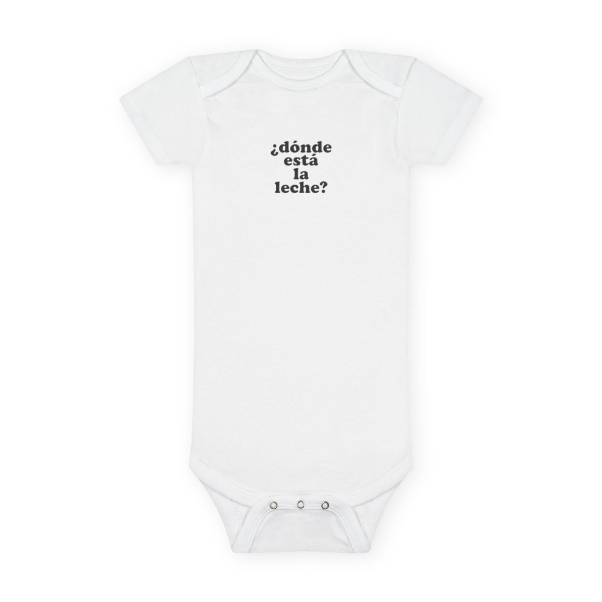 Donde Esta La Leche Grey Onesie