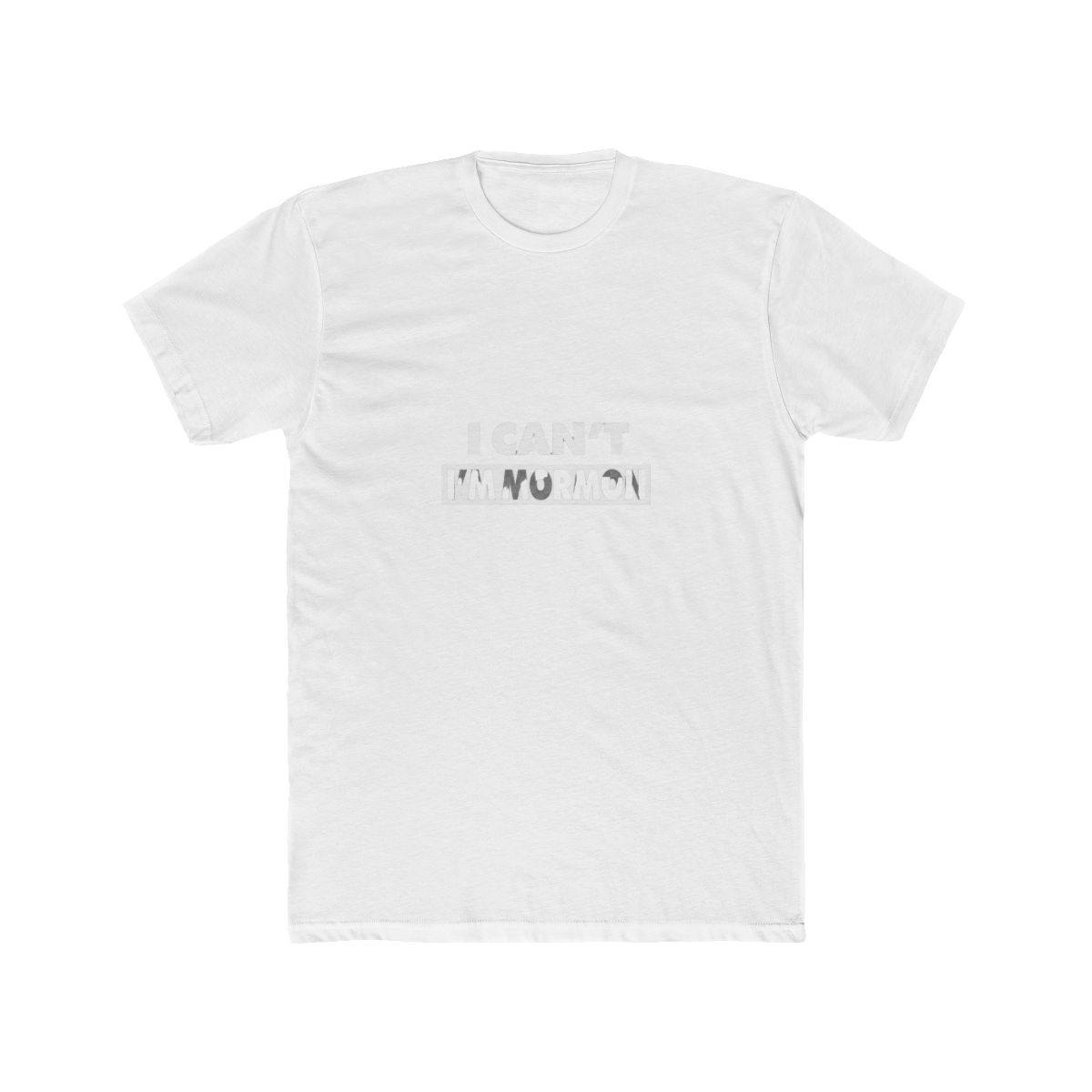 I Can't I'm Mormon Black Tee - Official t-shirts merchandise